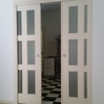 Porta scorrevole doppia interno muro